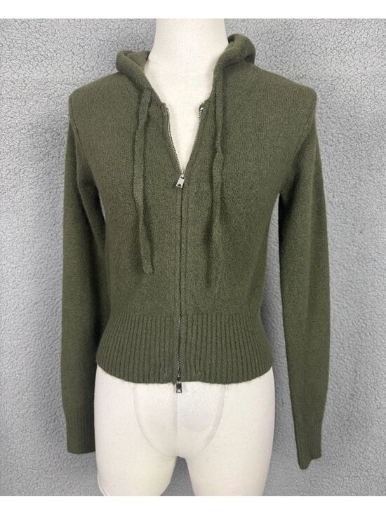 Ultra Flirt Sweaters - Ultra Flirt Women's  Juniors' Full-Zip Hoodie Sweater - Ivy Green Size XS NWT's.